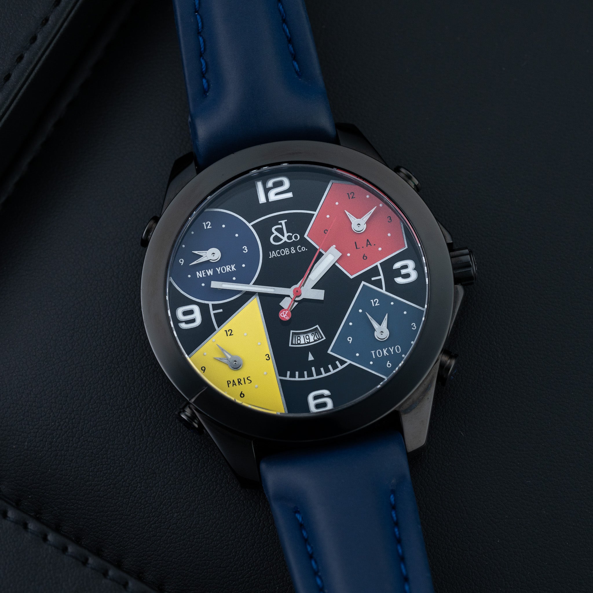 <JAM > Genuine NH34/NH35/NH36 Automatic Movement Day/Date Black/White 3