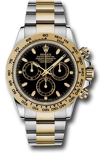 Rolex Yellow Rolesor Cosmograph Daytona 40 Watch - Black Index Dial - 116503