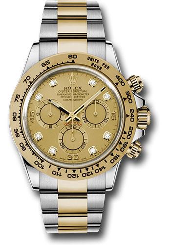 Rolex Yellow Rolesor Cosmograph Daytona 40 Watch - Champagne Diamond Dial - 116503