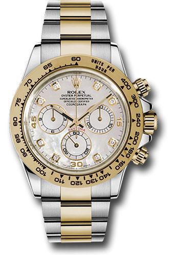 Rolex Yellow Rolesor Cosmograph Daytona 40 Watch - Mother-Of-Pearl Diamond Dial - 116503