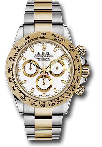 Rolex Yellow Rolesor Cosmograph Daytona 40 Watch - White Index Dial - 116503