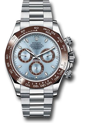 Rolex 950 Platinum Cosmograph Daytona 40 Watch - Ice Blue Index Dial - 116506