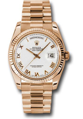 Rolex Day-Date 36 118235 White Roman Dial