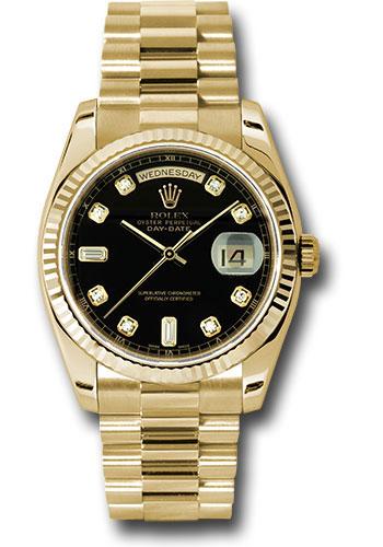 Rolex Day-Date 36 118238 Black Diamond Dial