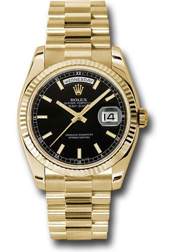 Rolex Day-Date 36 118238 Black Index Dial