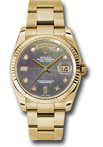 Rolex Day-Date 36 118238 Dark MOP Diamond Dial