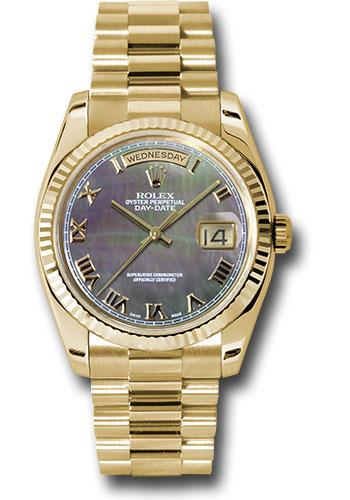 Rolex Day-Date 36 118238 with dark mother-of-pearl Roman dial