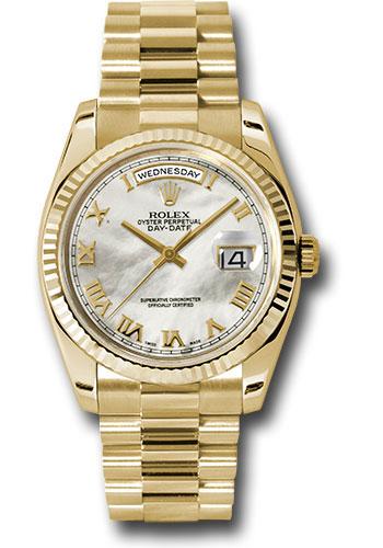 Rolex Day-Date 36 118238 with mother-of-pearl Roman dial