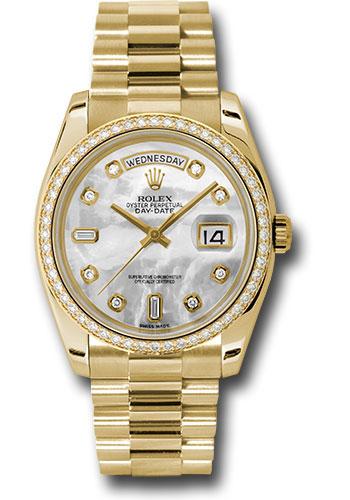 Rolex Day-Date 36 118348 Mother-of-Pearl Diamond Dial
