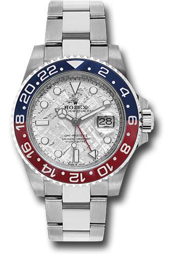 Rolex White Gold GMT-Master II 40 Watch - Blue and Red Pepsi Bezel - Meteorite Dial - Oyster Bracelet - 126719BLRO
