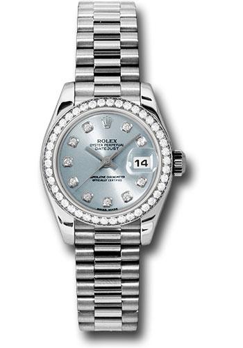 Rolex Lady-Datejust 26 179136 Ice Blue Diamond Dial