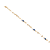Sapphire Link Bracelet detail