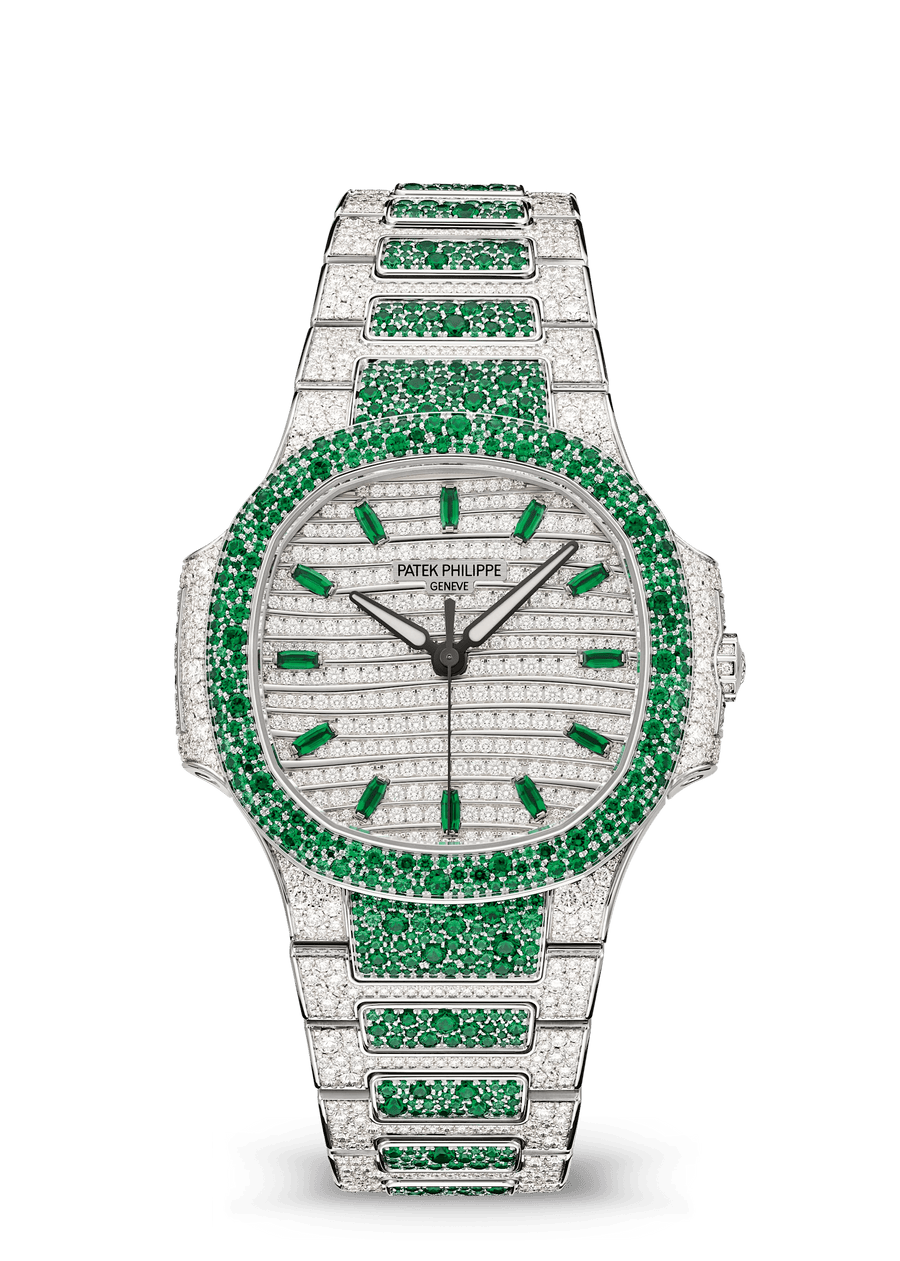 Patek Philippe Nautilus Haute Joaillerie Emeralds Diamonds 7118/1453G-001