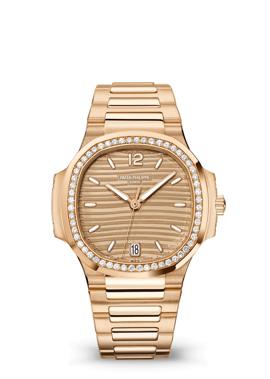 Patek Philippe Nautilus Ladies 7118/1200R-010 Rose Gold Golden Brown Dial