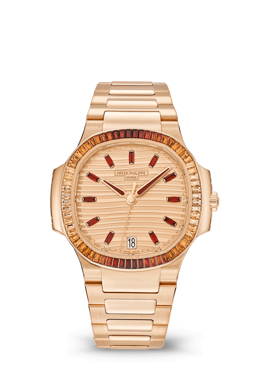 Patek Philippe Nautilus Ladies Rose Gold Gemset 7118/1300R-001
