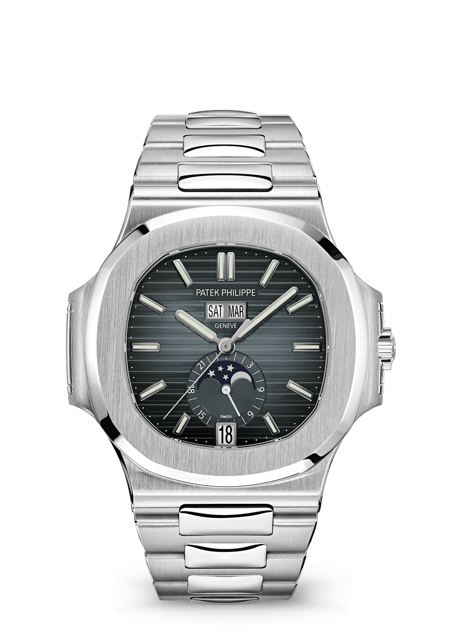 Patek Philippe Nautilus Annual Calendar Moon Phases 5726/1A-014 Blue Dial