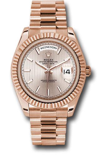 Rolex Day-Date 40 228235 with Sundust stripe motif index dial