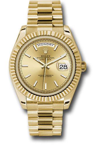 Rolex Day-Date 40 228238 with champagne index dial