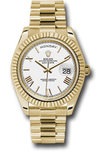 Rolex Day-Date 40 228238 with white bevelled Roman dial
