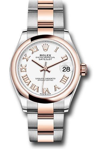 Rolex Steel and Everose Gold Datejust 31 Watch - Domed Bezel - Rose Index Dial - Oyster Bracelet - 278241