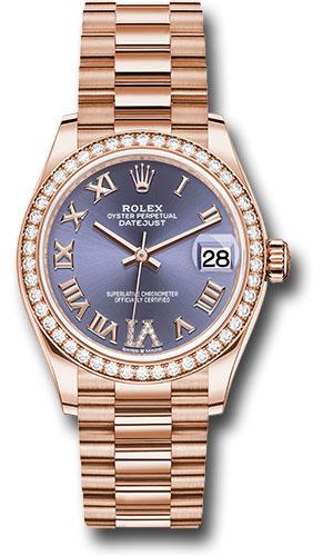 Rolex Datejust 31 278285RBR Aubergine Diamond Dial