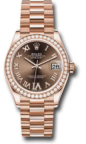 Rolex Datejust 31 278285RBR Chocolate Diamond Dial