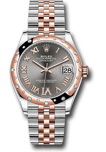 Rolex Steel and Everose Gold Datejust 31 Watch - 24 Diamond Bezel - Mother-Of-Pearl Diamond Dial - Jubilee Bracelet - 278341RBR
