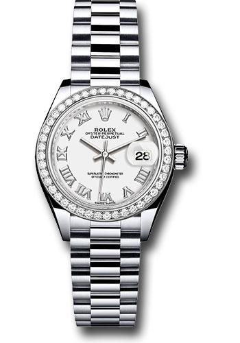 Rolex Lady-Datejust 28 279136RBR White Roman Dial