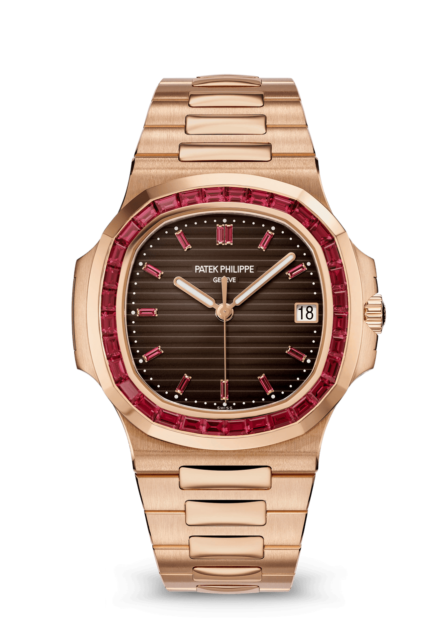 Patek Philippe Nautilus Rose Gold Brown Ruby Dial 5723/112R-001