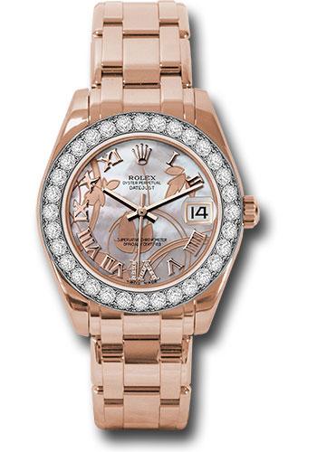 Rolex Datejust Pearlmaster 34 81285 Goldust Dream Dial