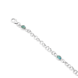 Turquoise Link Bracelet detail