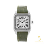 Cartier Santos 100 Medium - W20106X8 - 35.6mm * 44.2mm Stainless Steel