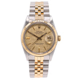 Rolex Datejust - 16013 - 36mm Stainless Steel & Yellow Gold
