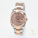Rolex Datejust - 116201 - 36mm Stainless Steel & Rose Gold
