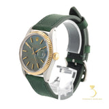 Rolex Datejust Green Patina - 16013 - 36mm Stainless Steel & Yellow Gold