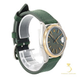 Rolex Datejust Green Patina - 16013 - 36mm Stainless Steel & Yellow Gold