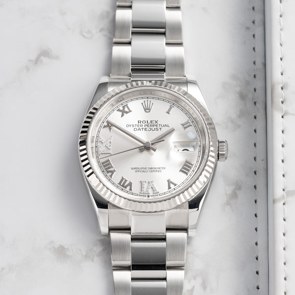 Rolex Datejust 126234 with Stainless Steel case, 36mm size, front view