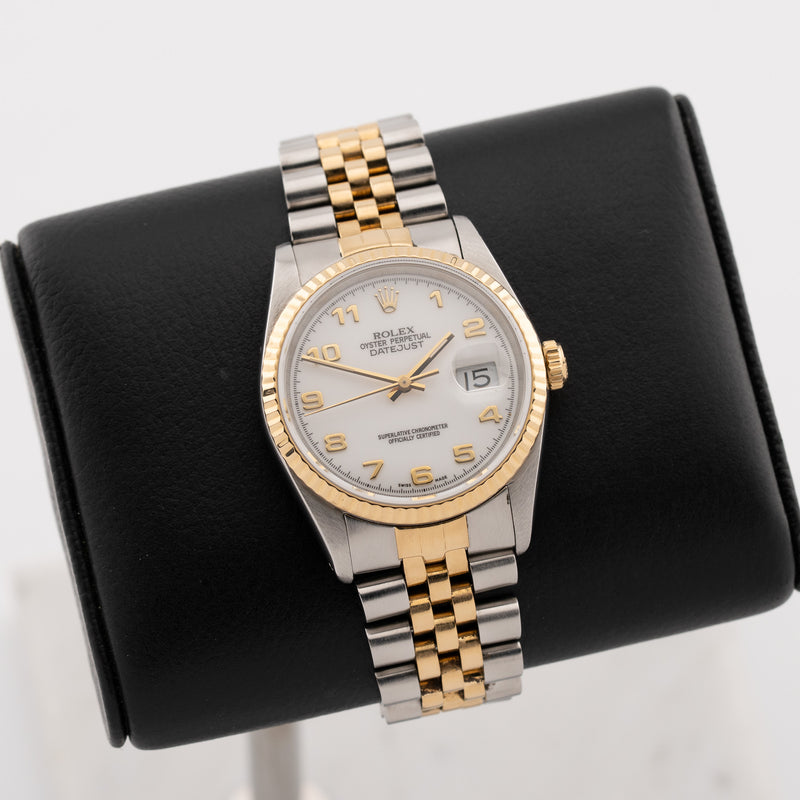 Rolex Datejust - 16233 - 36mm - Rare White Dial