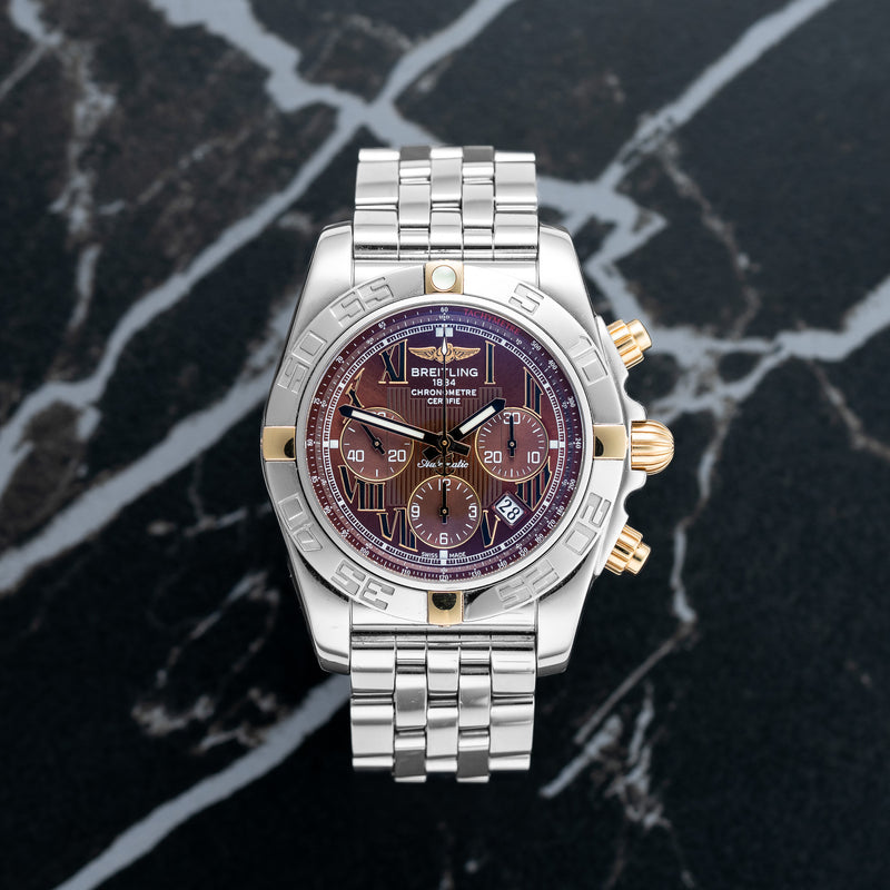 Breitling Chronomat 44 - Ref. IB0110 - 44mm Stainless & Rose - Full Set