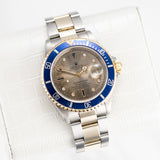 Rolex Submariner Date - Ref. 16613LB - 40mm Stainless Steel & Yellow Gold - Serti Dial - Gold Through Buckle