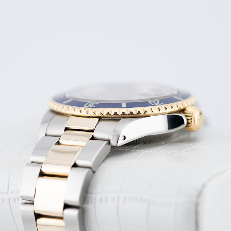 Rolex Submariner Date - Ref. 16613LB - 40mm Stainless Steel & Yellow Gold - Serti Dial - Gold Through Buckle