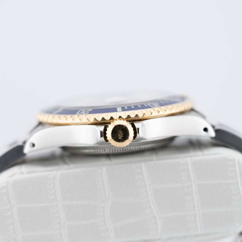 Rolex Submariner Date - Ref. 16613LB - 40mm Stainless Steel & Yellow Gold - Serti Dial - Gold Through Buckle