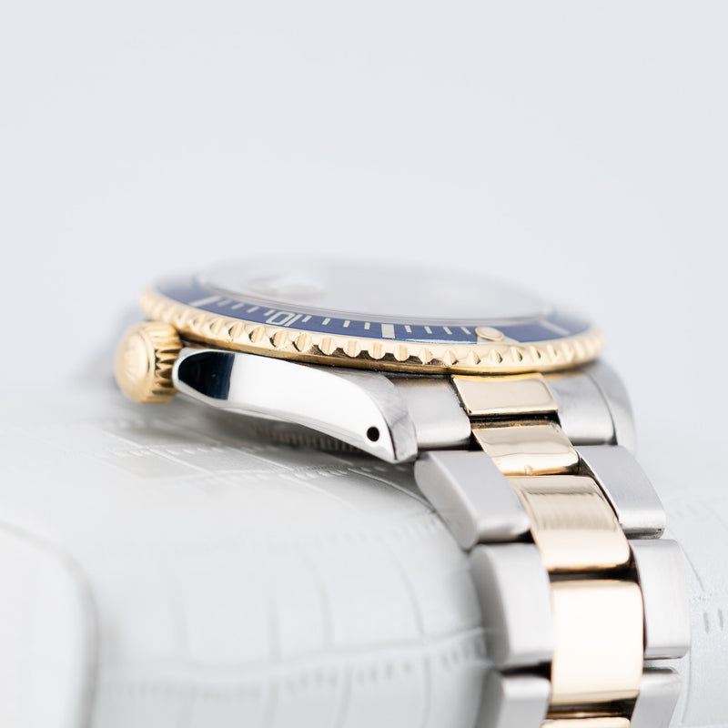 Rolex Submariner Date - Ref. 16613LB - 40mm Stainless Steel & Yellow Gold - Serti Dial - Gold Through Buckle