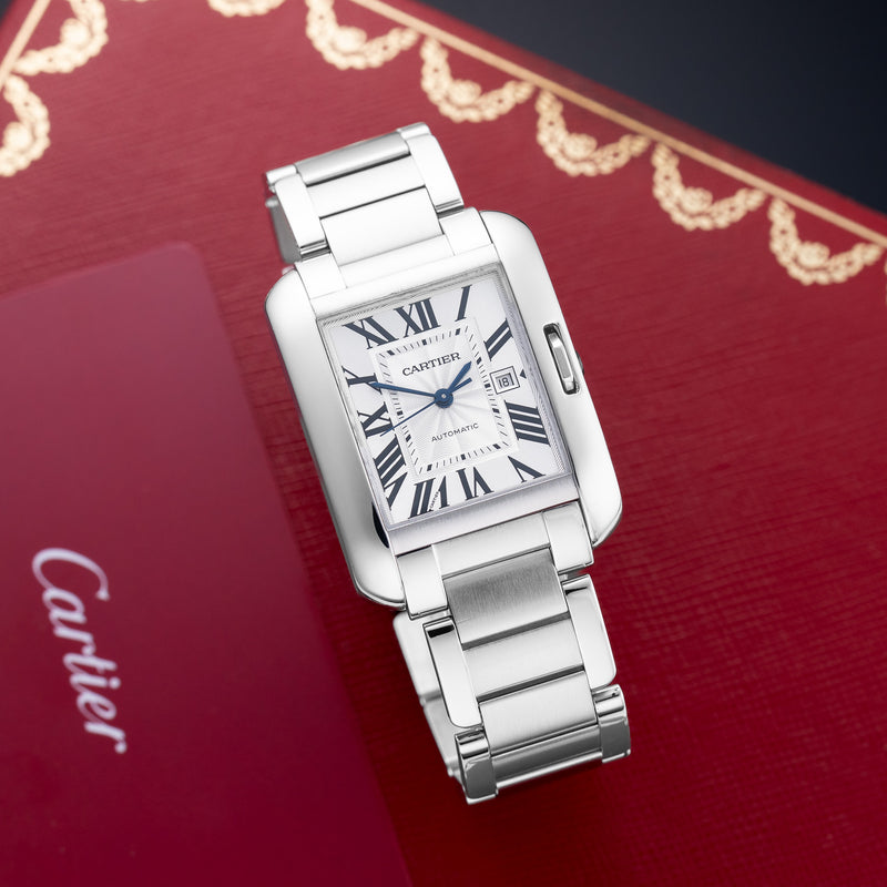 Cartier Tank Anglaise W5310009 watch with Stainless Steel case, 39.2mm x 29.8mm.