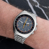 Omega Speedmaster Mark II 145.014 with Stainless Steel case, front view.