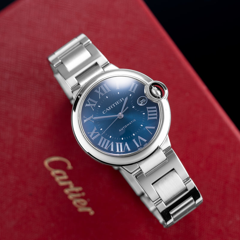 Cartier Ballon Bleu WSBB0061 Stainless Steel watch, 40mm size.
