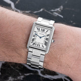 Cartier Tank Solo - Ref. W5200014 - 34.8mm x 27.4mm Stainless Steel - Large Size