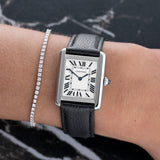 Cartier Tank WSTA0030 with Stainless Steel case, 30mm x 23mm size.