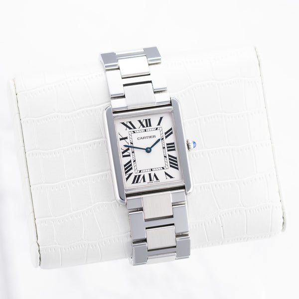 Cartier Tank Solo - Ref. W5200014 - 34.8mm x 27.4mm Stainless Steel - Large Size
