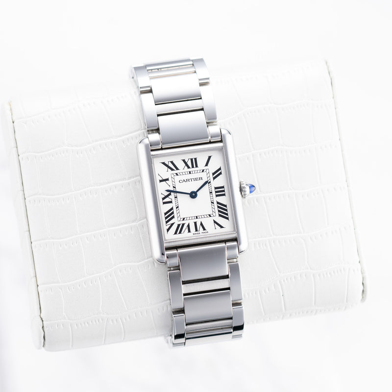 Cartier Tank Must - Ref. WSTA0052 - 33.7mm * 25.5mm Stainless Steel - Full Set - Mint Condition